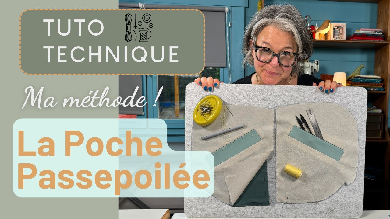 Apprendre à coudre une poche passepoilée | How to Sew a Piped Pocket