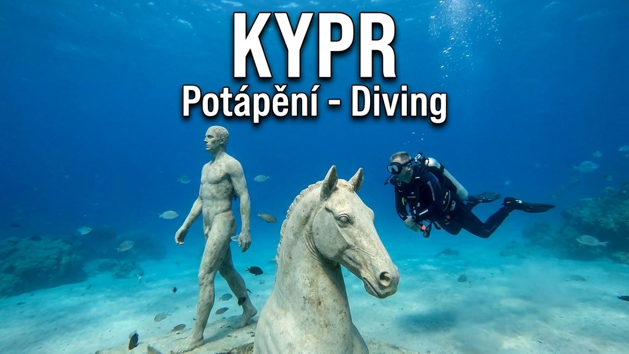 4K Kypr nejlepší potápění | ryby | MUSAN sochy | krajina | vraky | Zenobia | jeskyně