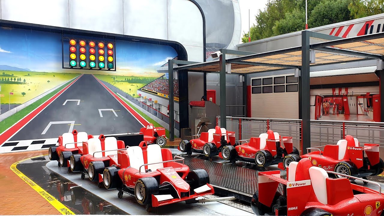 Ferrari Junior Championship, Ferrari Land, PortAventura World Salou, Spain 2019 kids racing ride