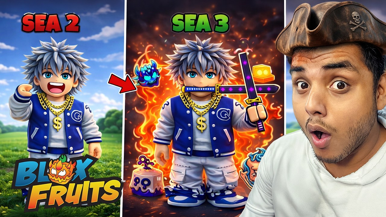 I Reached THE THIRD SEA in Blox Fruit Roblox! | Blox Fruits