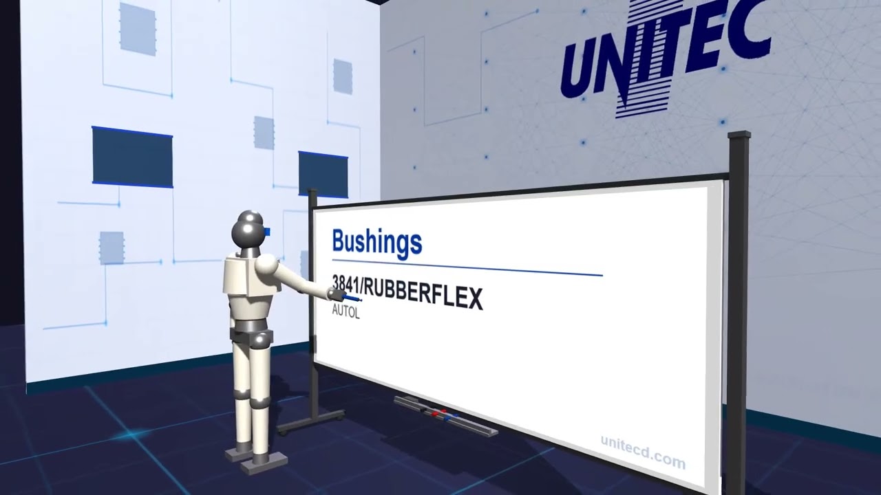 Bushings 3841/RUBBERFLEX - AUTOLUBRIFIER / SINTERIZED BUSHING - UNITEC-D
