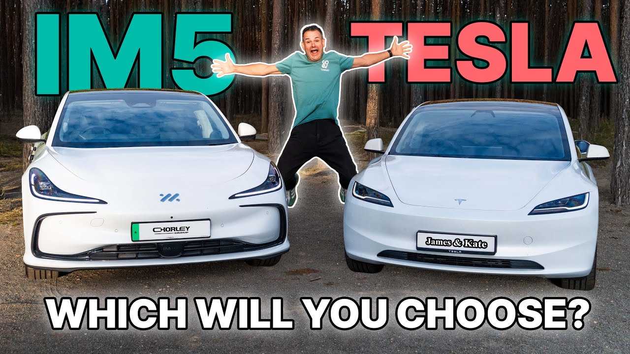 Recenzja i por&oacute;wnanie MG IM5 i Tesli Model 3 (z udziałem Jamesa i Kate &ndash; zespołu EV)