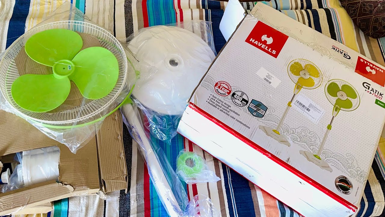 Havells Gatik Neo Fan Unboxing & Fitting || Best Pedestal Fan || Summer Deal
