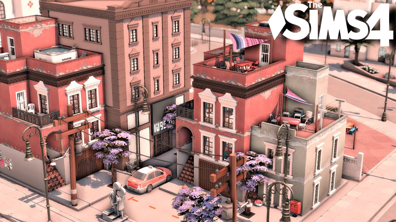 Lovestruck Townhouses | Ciudad Enamorada | No CC | The sims 4 | Stop motion Speed