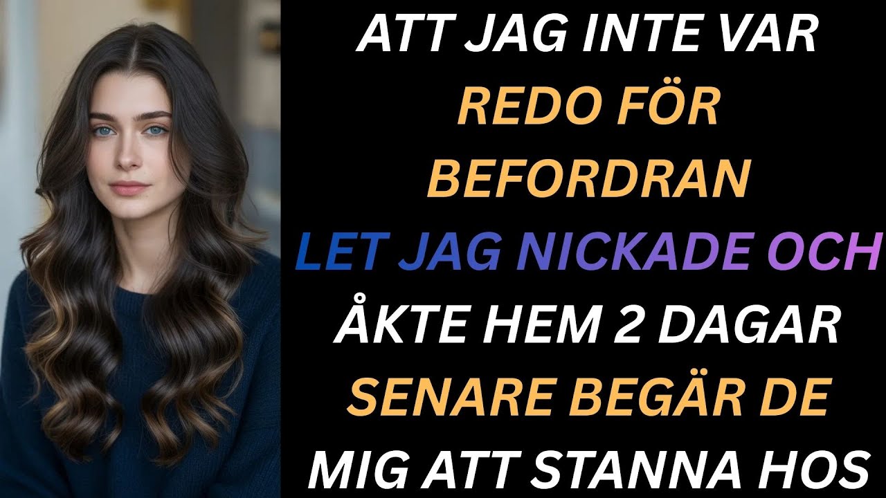 Min chef sa att jag inte var redo för befordran så jag lämnade in min uppsägning