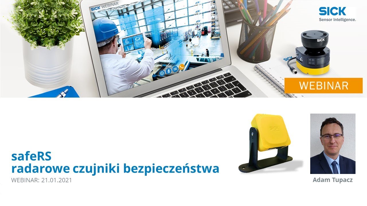 SICK Webinar |  Radarowe czujniki bezpieczeństwa SafeRS