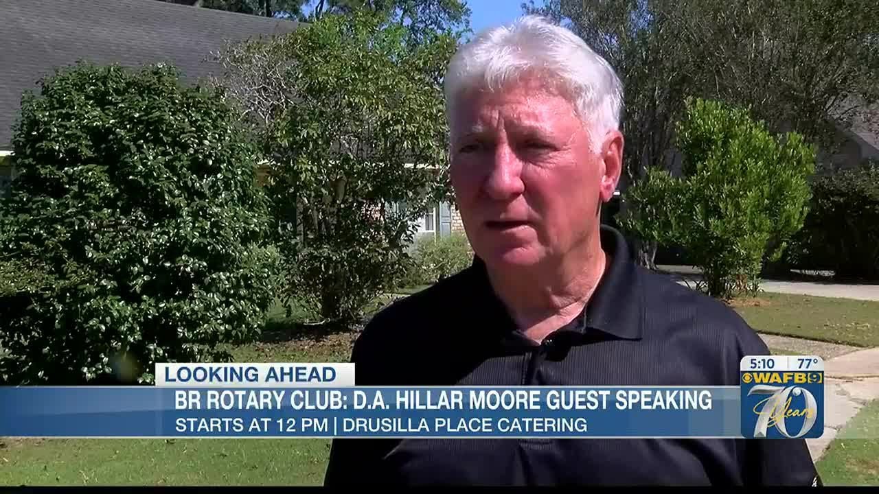 DA Hillar Moore to speak about crime at Rotary Club of BR