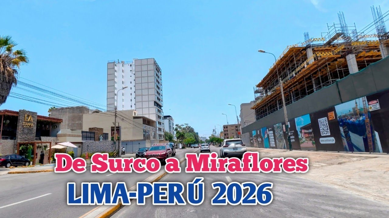 LIMA PERÚ 4K | UN RECORRIDO POR LA AV PRIMAVERA  DESDE SURCO HASTA MIRAFLORES | DÍA 01/03/2026