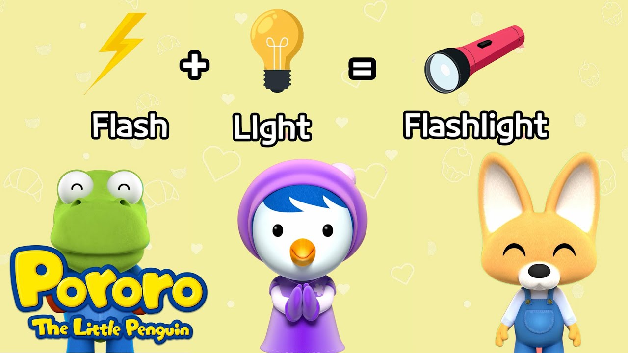 Compound Words for kids 🆎 Let’s Learn with Pororo | Learn words for kids