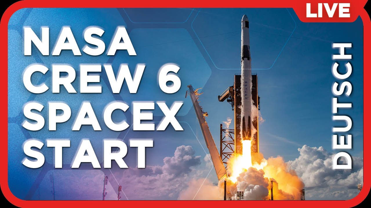 Abbruch! SpaceX Falcon 9 Raketenstart mit Crew 6 mit Crew Dragon für die NASA zur ISS | auf Deutsch