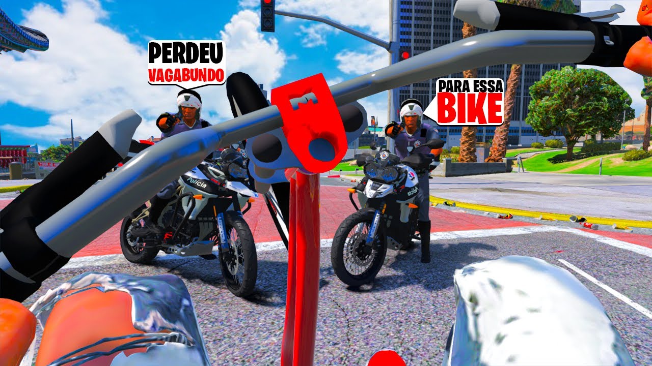 FUGA NOS ROCAM DE BIKE 😂🤣 l VIDA REAL