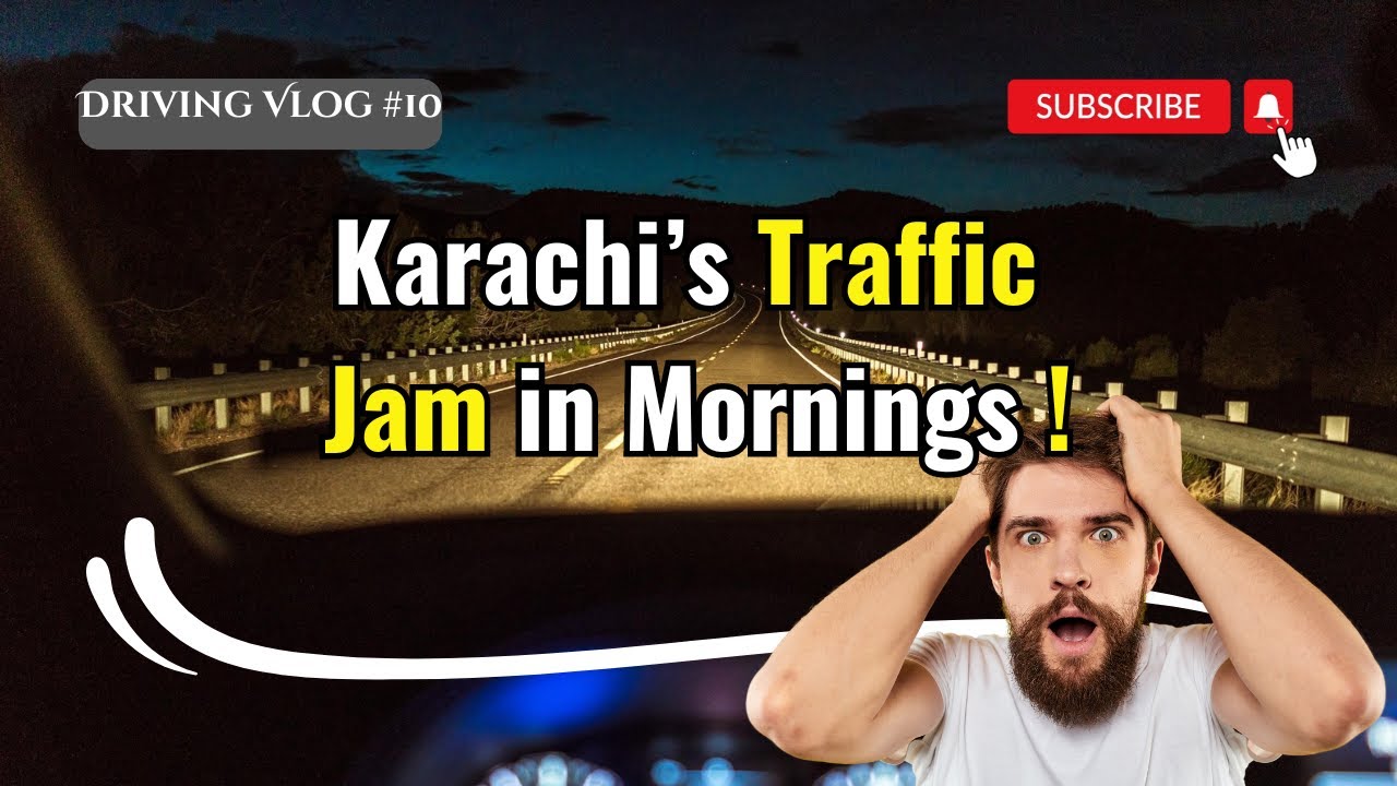 Morning Rush Chaos: Navigating Karachi's Extreme Traffic Jams | Driving Vlogs