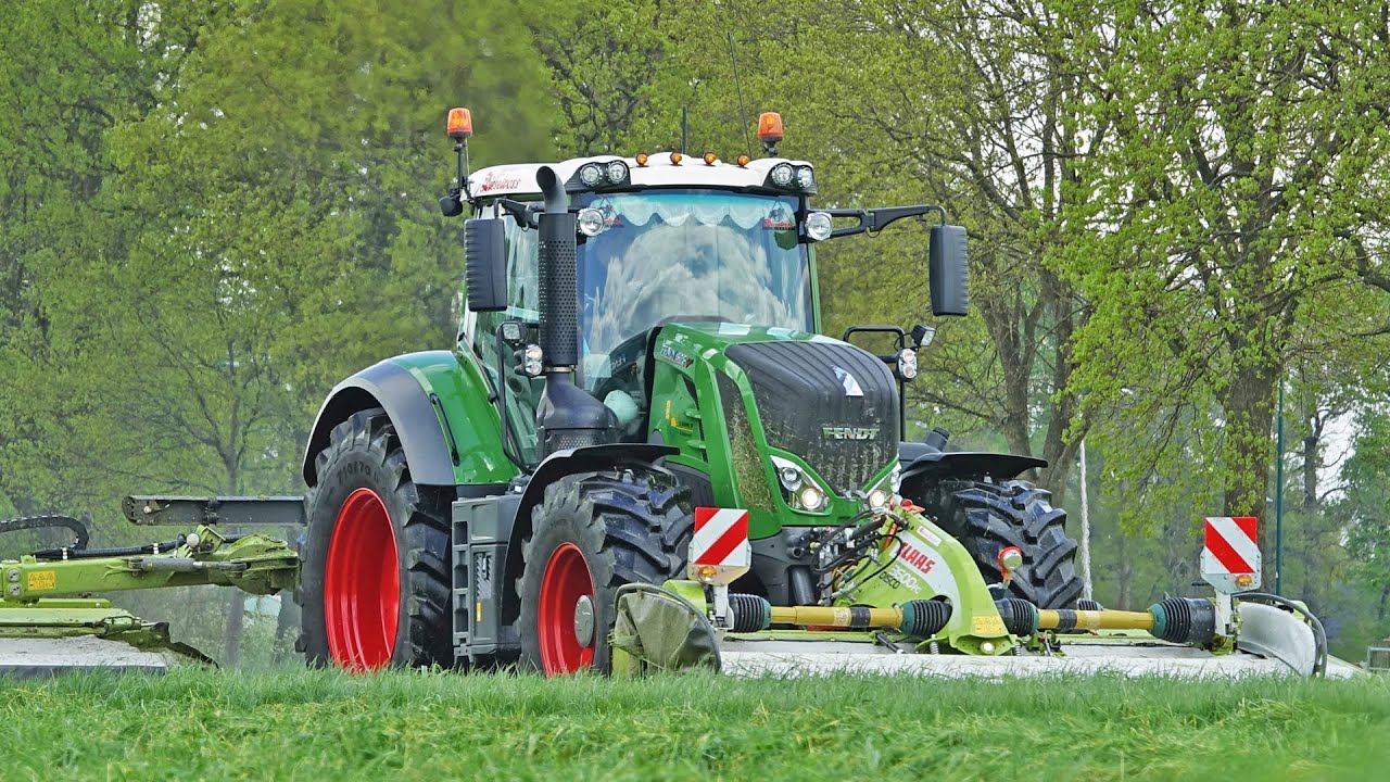 Mowing Grass | Fendt 828 + Claas triples | Schimmel | 2021