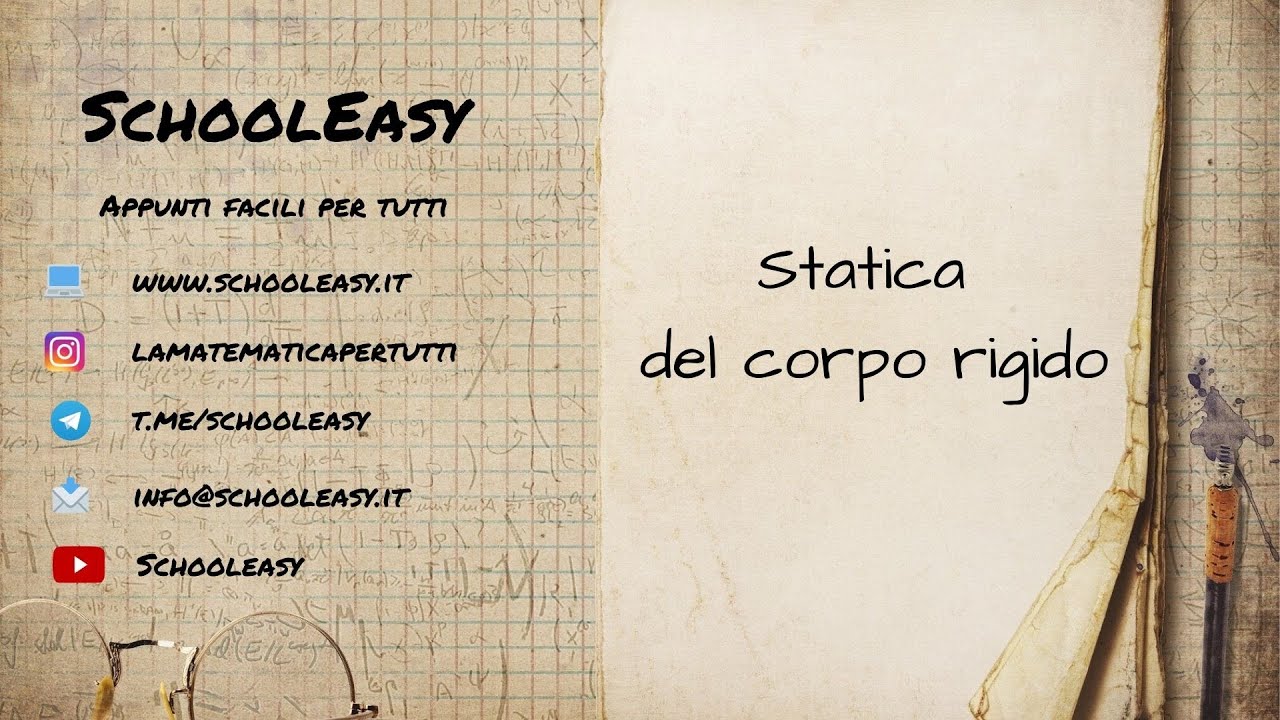 Statica del corpo rigido - teoria
