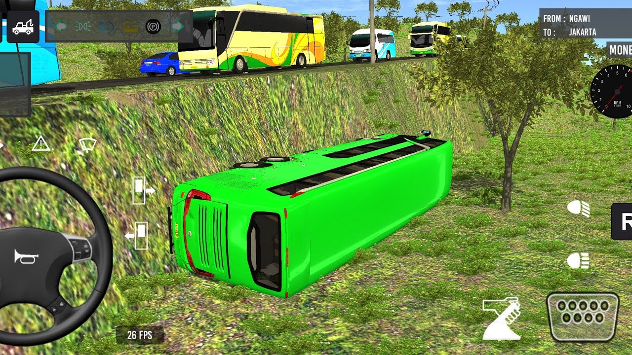BUSSID SEASON 2 – Part 98 😨 | Most Dangerous Mountain Road 🏔️💥 |  couch bus simulator India 🌲