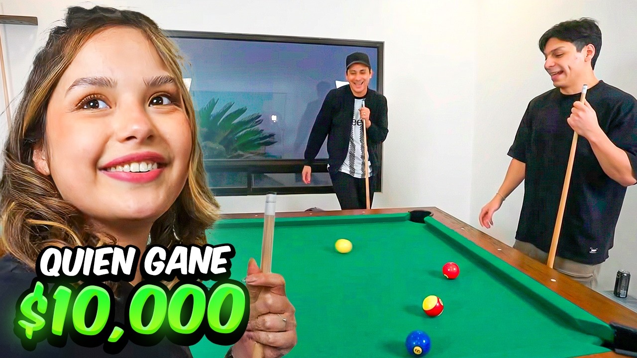NOS ENFRENTAMOS A UNA PARTIDA DE BILLAR Y QUIEN GANE SE LLEVA $10,000 - Barbie Pvm