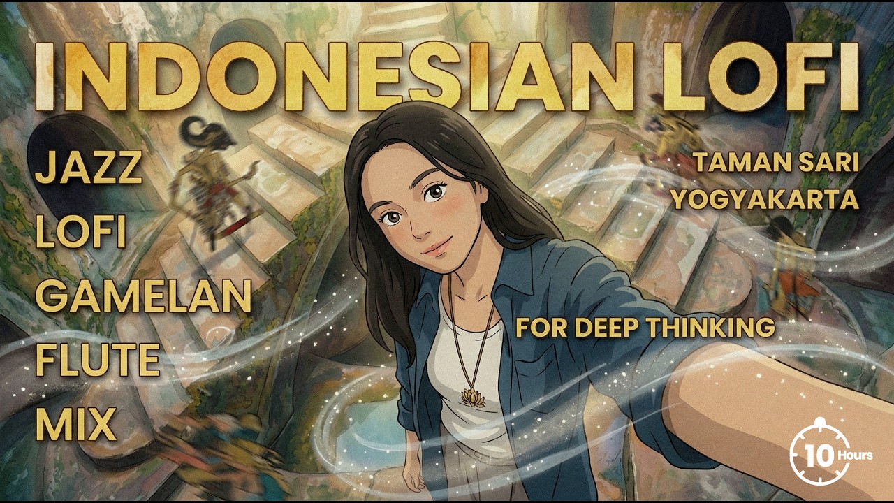 🔴 24/7 Deep Focus & Productivity with Indonesian Lofi Gamelan Study Music 🎶