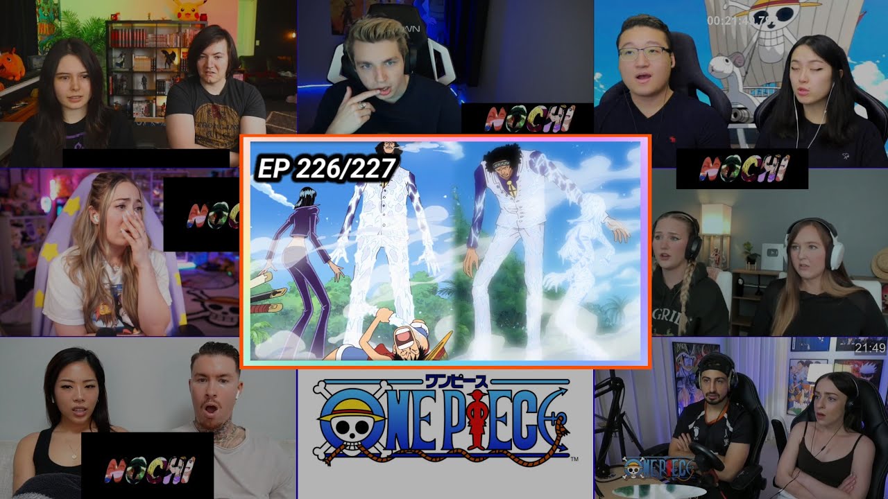 One Piece | A Navy Admiral Appears Aokiji Vs The StrawHats!!! | Episode 226/227 | Reaction Mashup