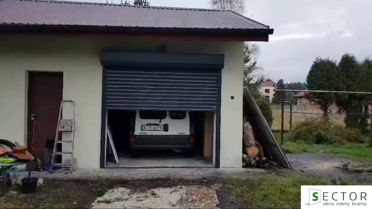 Brama rolowana PA 77 w kolorze antracyt