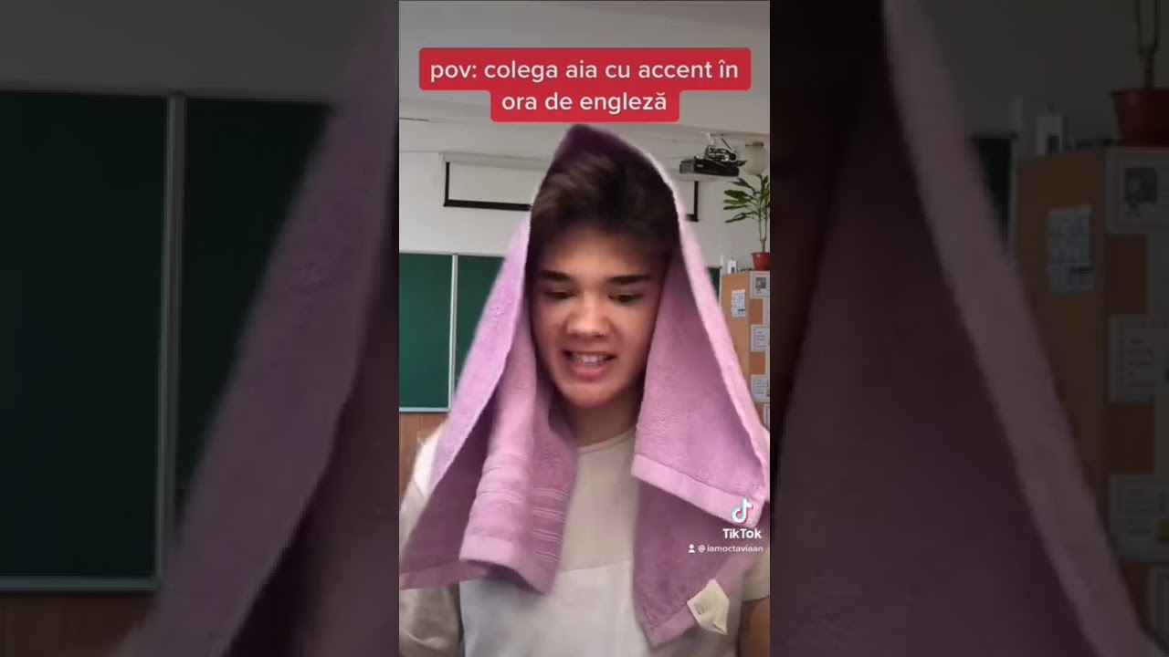 Colega cu accent in ora de engleza
