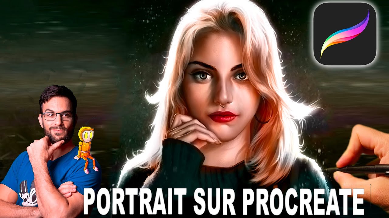 le portrait avec PROCREATE (Feat: Pit Graf “Apprendre à dessiner”)