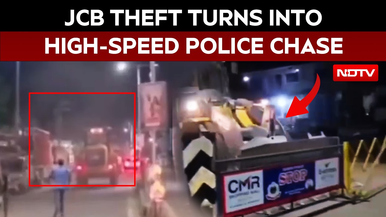 JCB Theft Turns Into High-Speed Police Chase Across Odisha's Ganjam