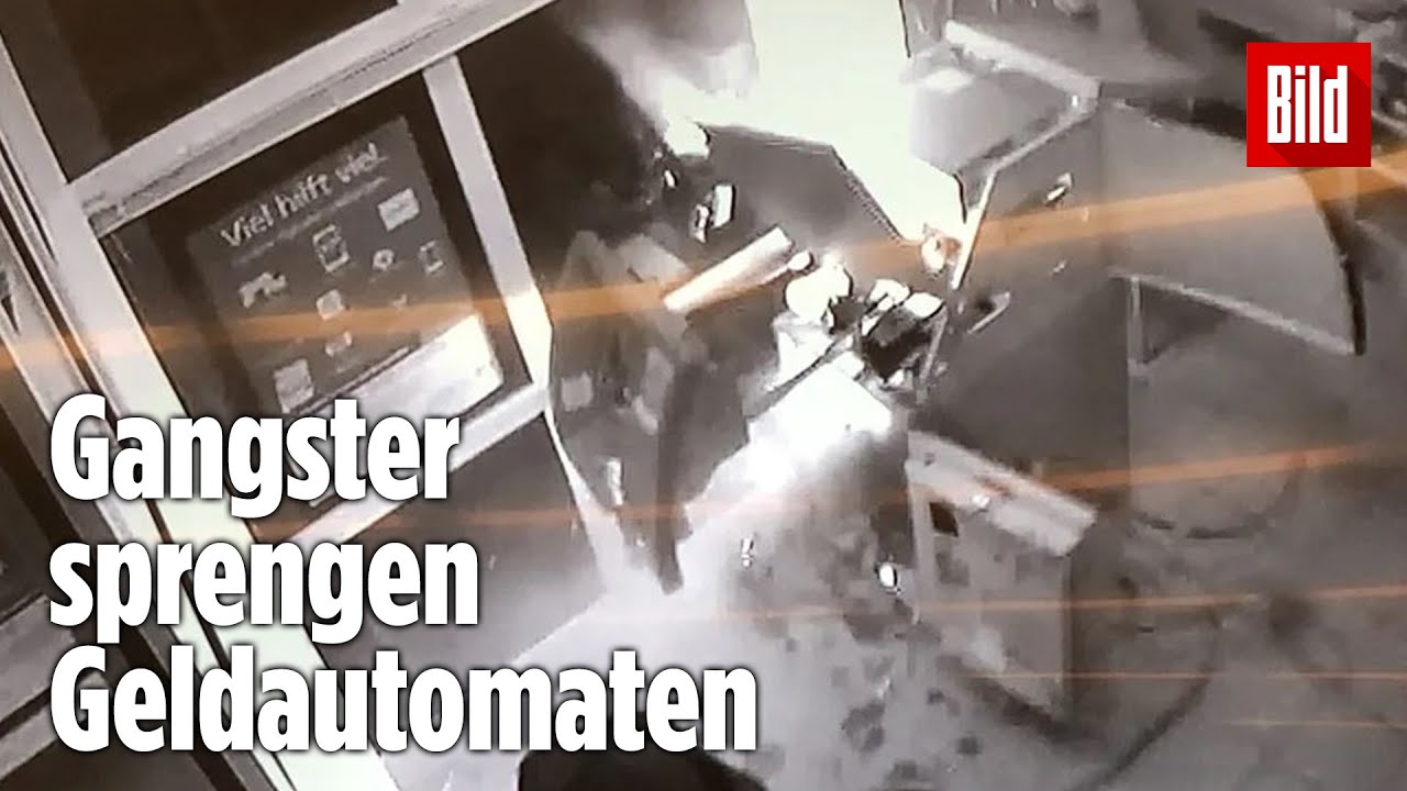 Geldautomaten-Sprengung: Überwachungsvideo zeigt den Moment der Explosion