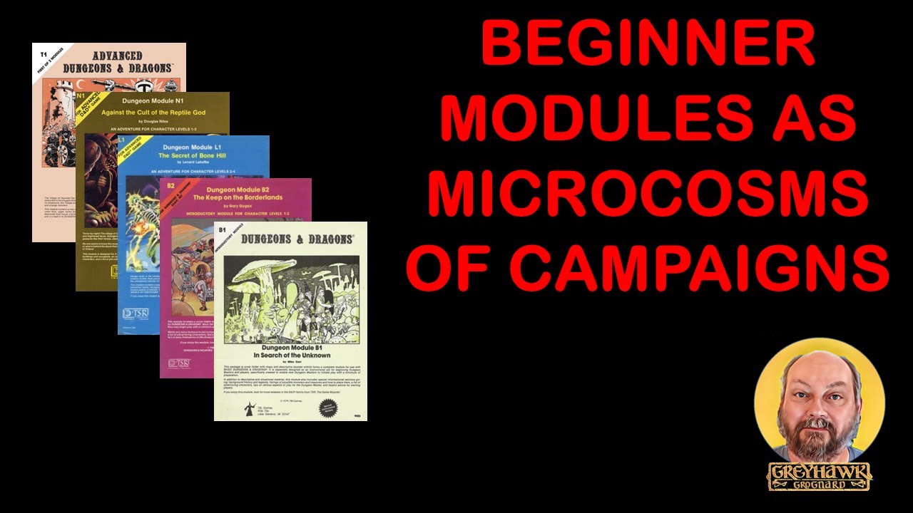 Beginner Modules as Microcosms of Campaigns