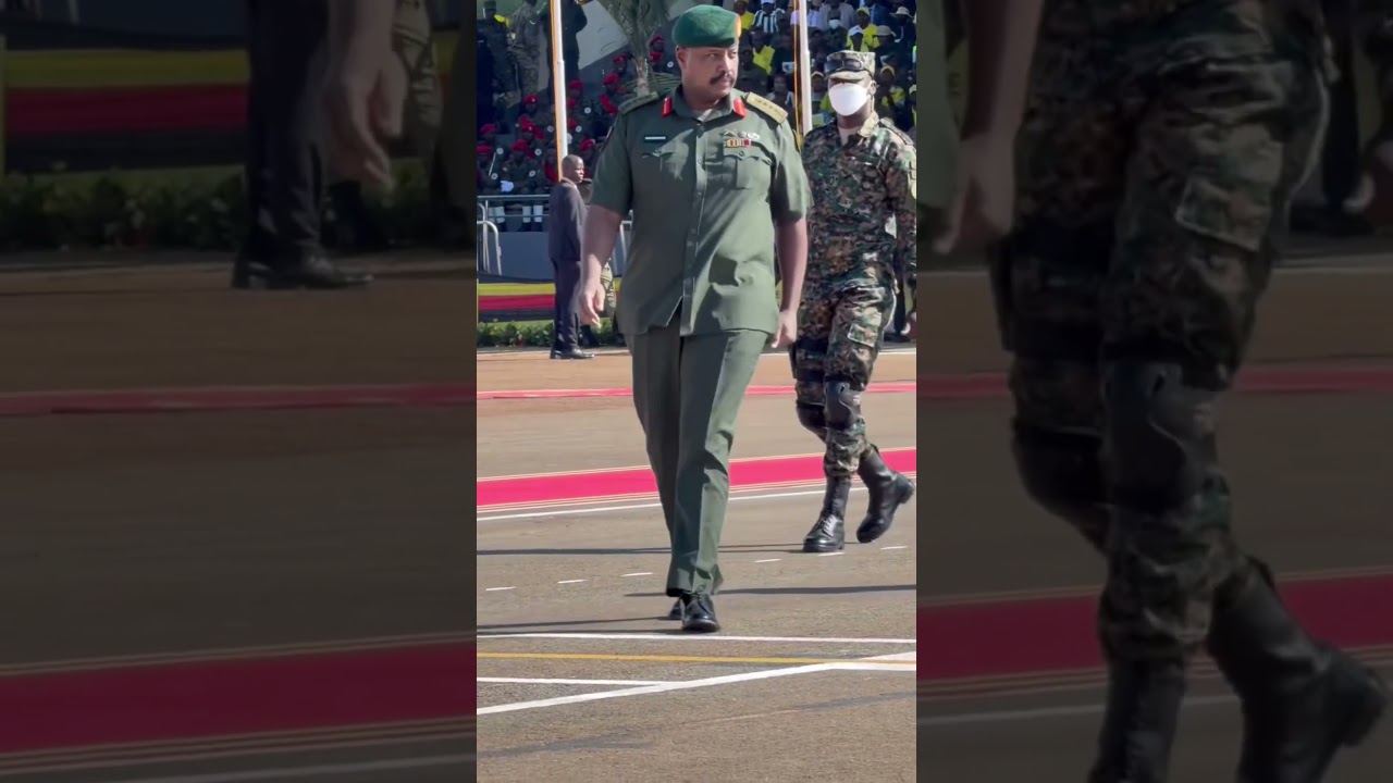 Smart CDF Muhoozi Kainerugaba at President Museveni's swearing-in ceremony #m7 #museveni