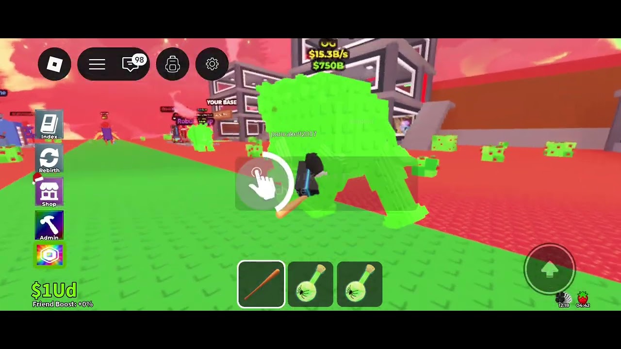 Я зашёл на модовый украдите брейнрод в Roblox 