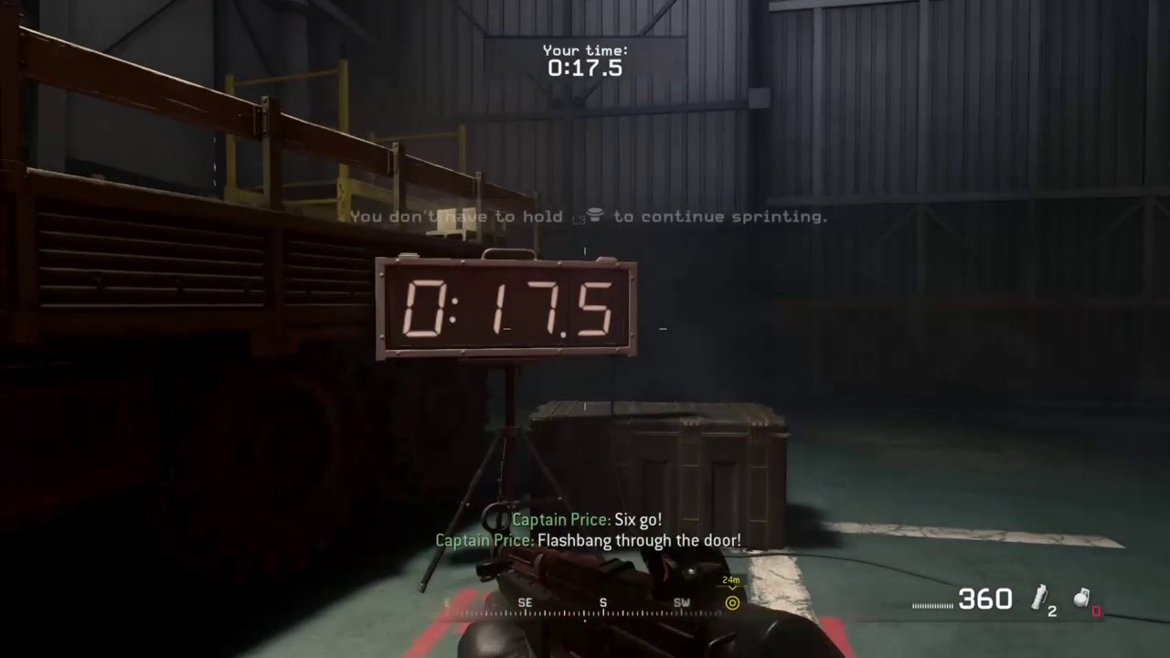 MWR: Beating IW's best time in FNG: 14.55 seconds