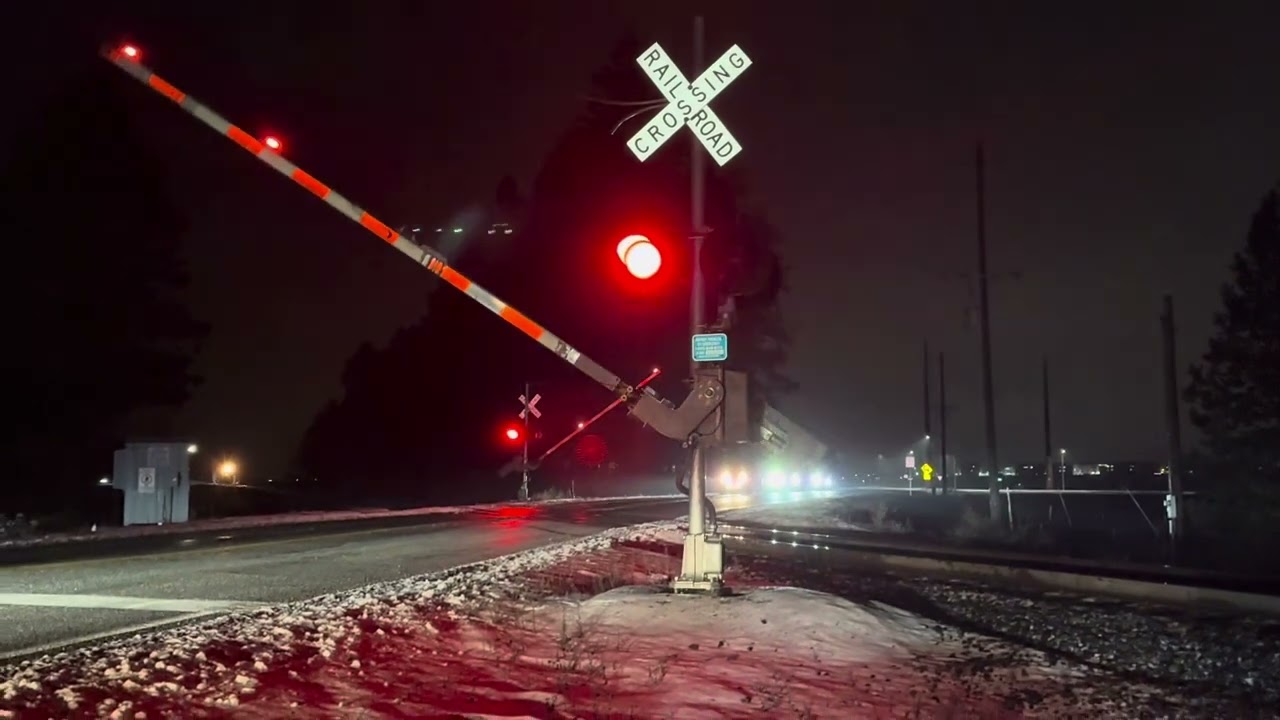 Trains at night 