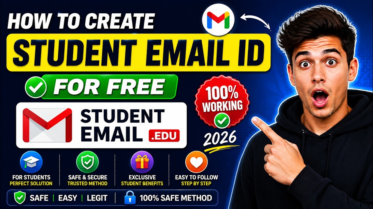 How to Create Student EDU Email | Student Benefits Guide 2026 ✅