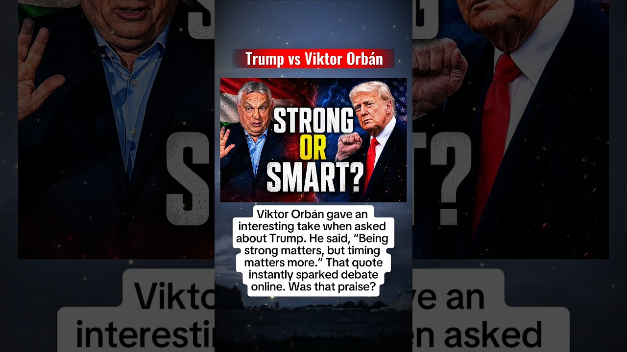 Orb&aacute;n Comments on Trump #viktororb&aacute;n #donaldtrump