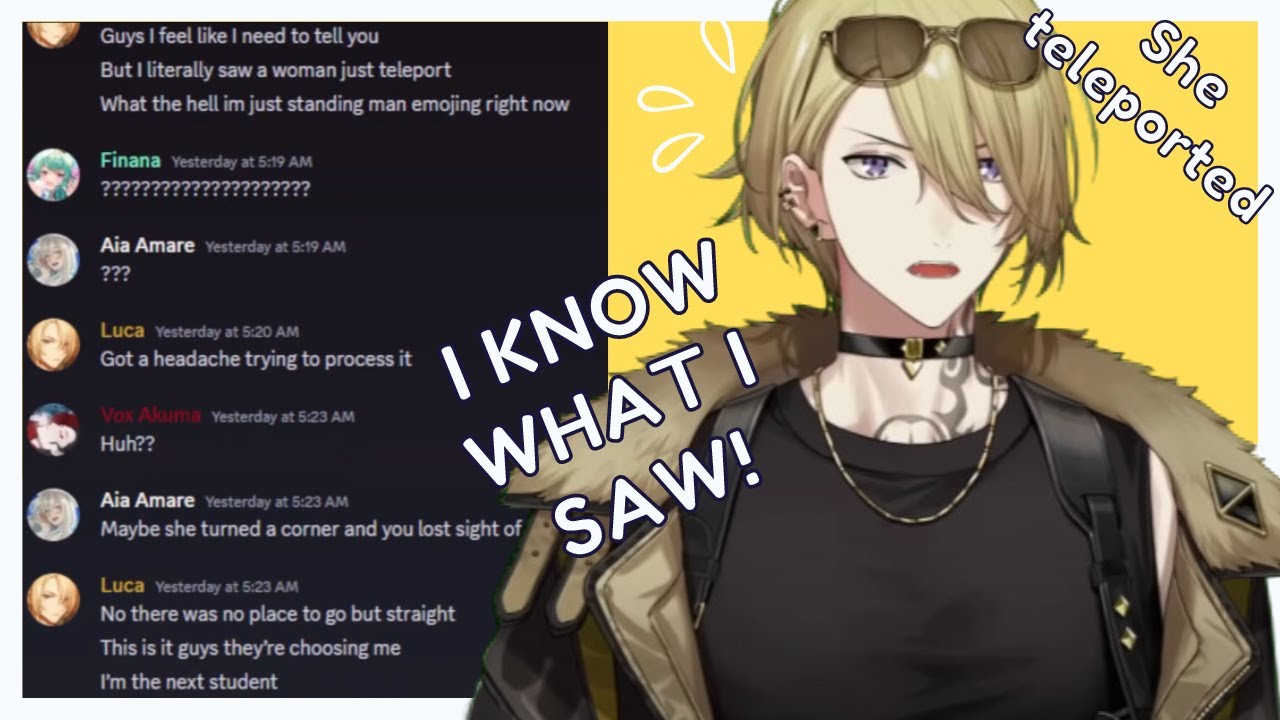 Luca Saw A Woman Disappear IRL | Luca Kaneshiro [NIJISANJI EN]