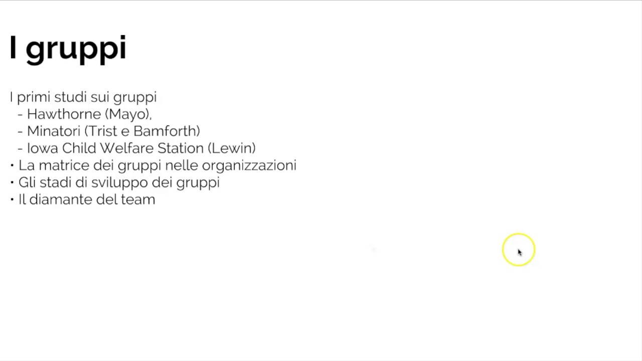 COMPORTAMENTO ORGANIZZATIVO Lez.4