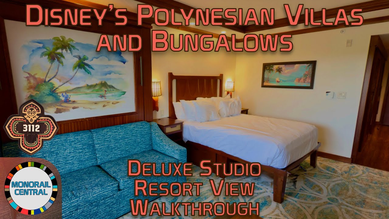 Deluxe Studio (Longhouse - Resort View) | Disney’s Polynesian Villas & Bungalows 2025