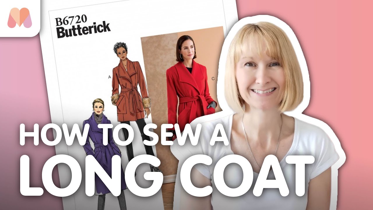 Как сшить длинное пальто | Пошаговое руководство по пошиву одежды Butterick 6720