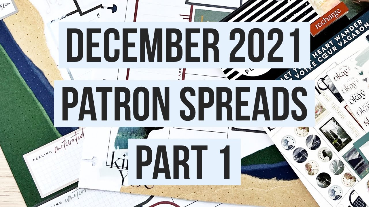 Plan With Me | Dec 2021 Patron Spreads Pt 1 | Classic Happy Planner | Faith & Let Your Heart Wander