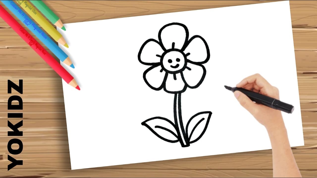 How To Draw A Flower Easy Step By Step