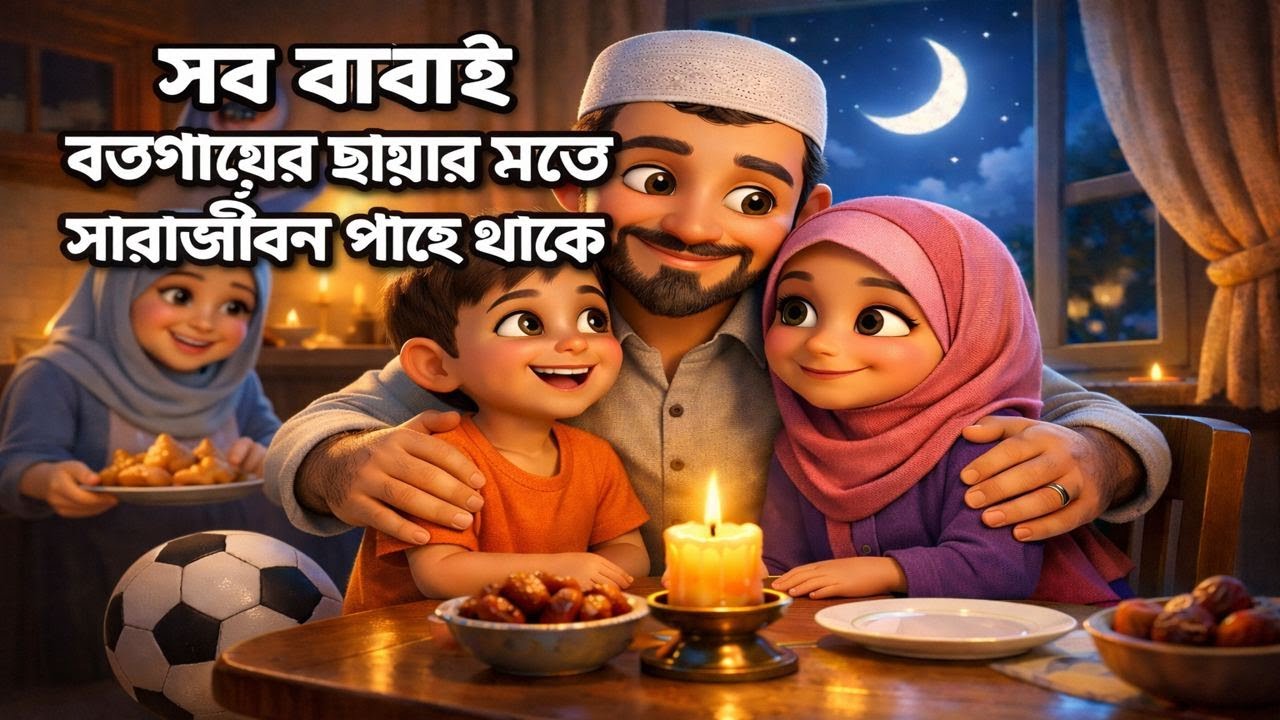 বাবা মানেই বটগাছের ছায়া ❤️  ফারহানের দুষ্টুমি  Bengali Islamic Story