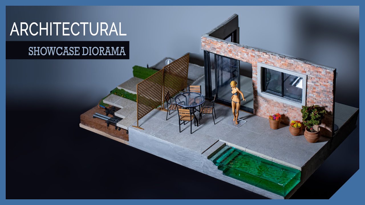 How to build an Architectural showcase Diorama #architecturedesign #showcase #gresporcellanato