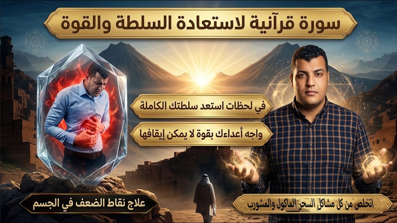 سورة قرآنية تعيد لك سلطتك الكاملة واجه أعداءك بقوة لا يمكن إيقافها تنشيط شاكرا الضفيرة الشمسية