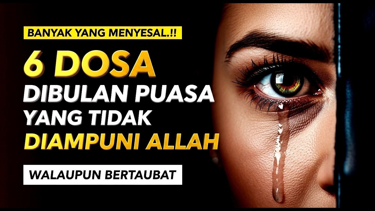 PUASAMU JADI SIA SIA‼️ Jika Melakukan 6 Hal ini   Banyak yang Tidak Sadar Melakukannya