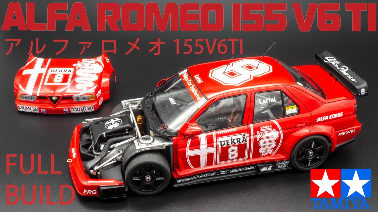 1/24 Alfa Romeo 155 V6 Ti полная сборка. Tamiya 24137