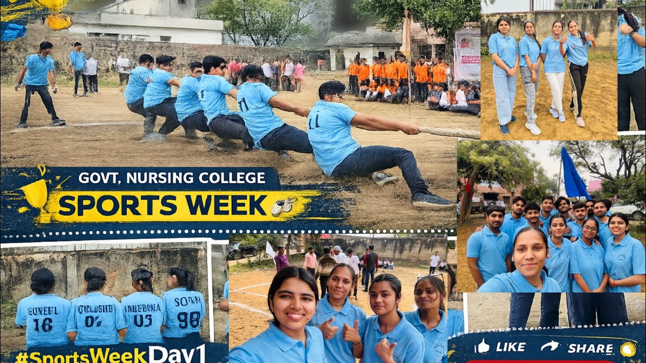 Government Nursing College Sports Week 2026 | Energy, Passion & Victory 💪#sports #btp #minivlog #fyp