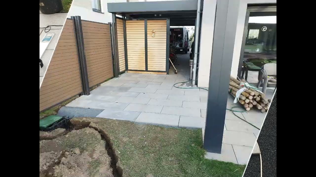 Erstellung einer Terrasse mit Keramik-Terrassenplatten #construction #Garten #maurer #home