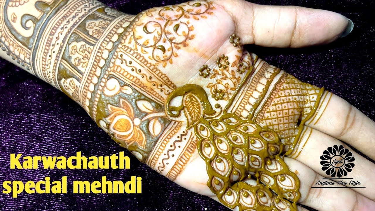 Karawa Chauth Mehndi Design 2023- Couple Mehndi Design - Karva Chauth mehndi design - mehndi designs