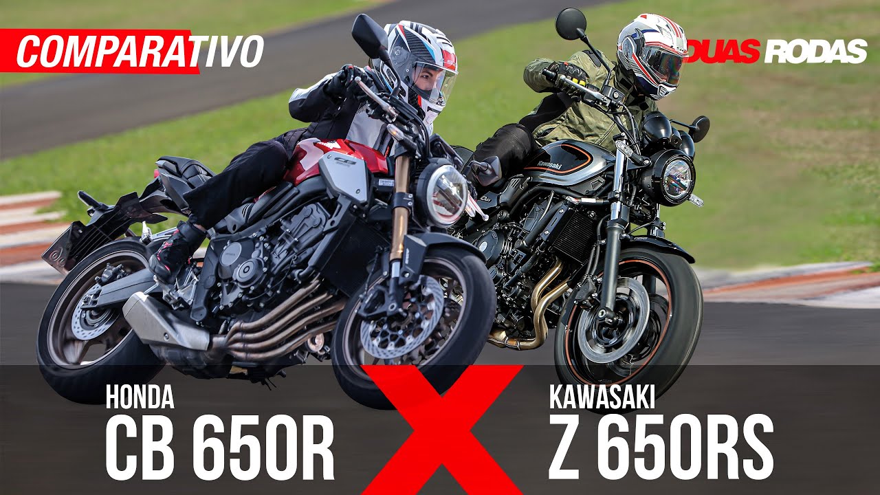 No comparativo das nakeds clássicas levamos para a pista Kawasaki Z650RS e Honda CB 650R
