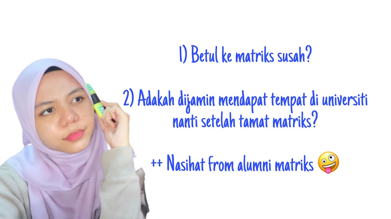 Matrics Edition: Yang dapat matrikulasi WAJIB tengok ini! |Nasihat from alumni Matrics🤪|